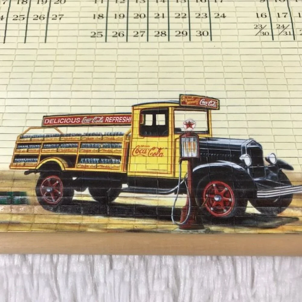 NWOT Vintage Coca-Cola Reversible 2001-2002 Wall Scroll Calendar